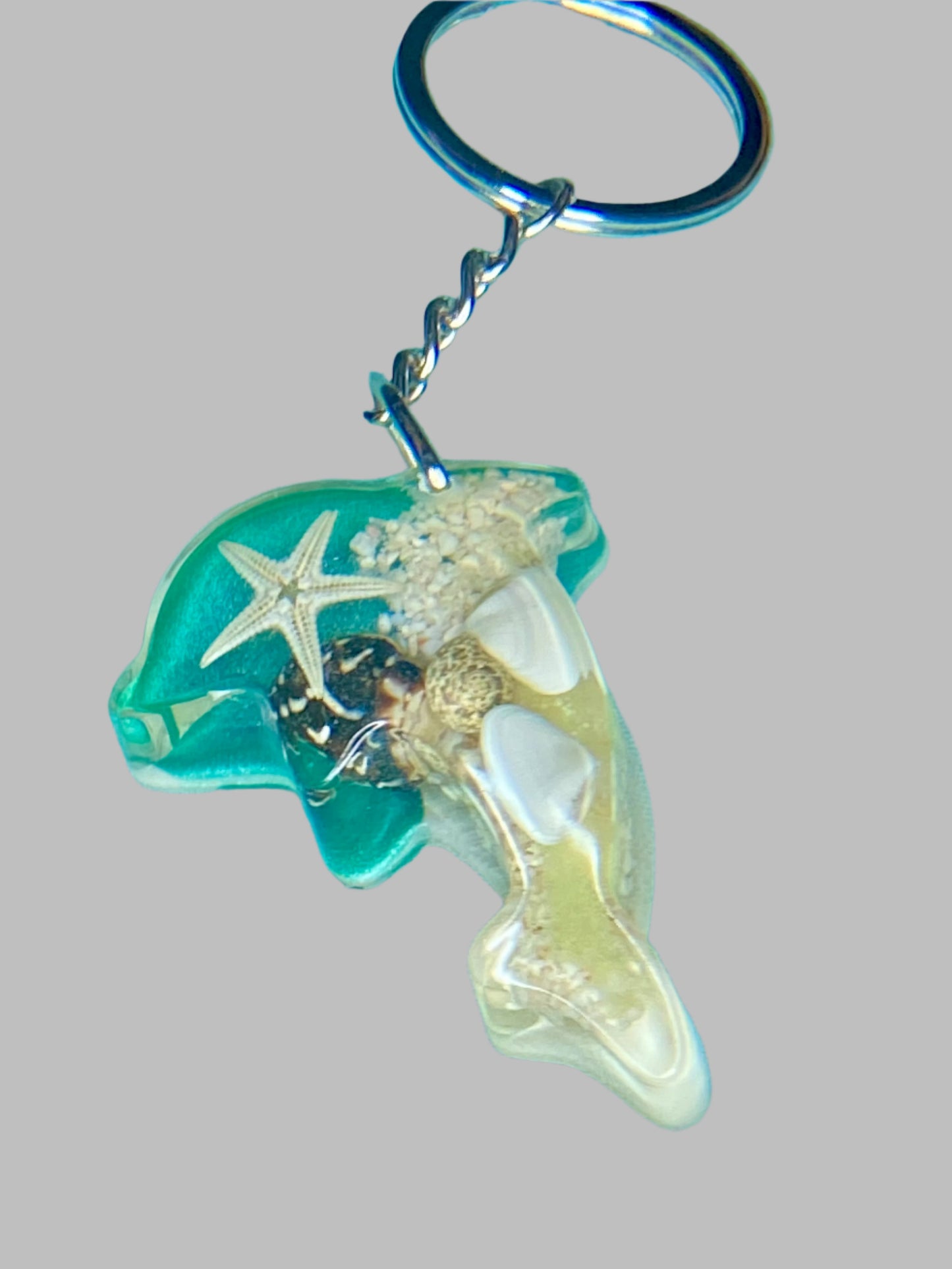 Resin Dolphin Key chain