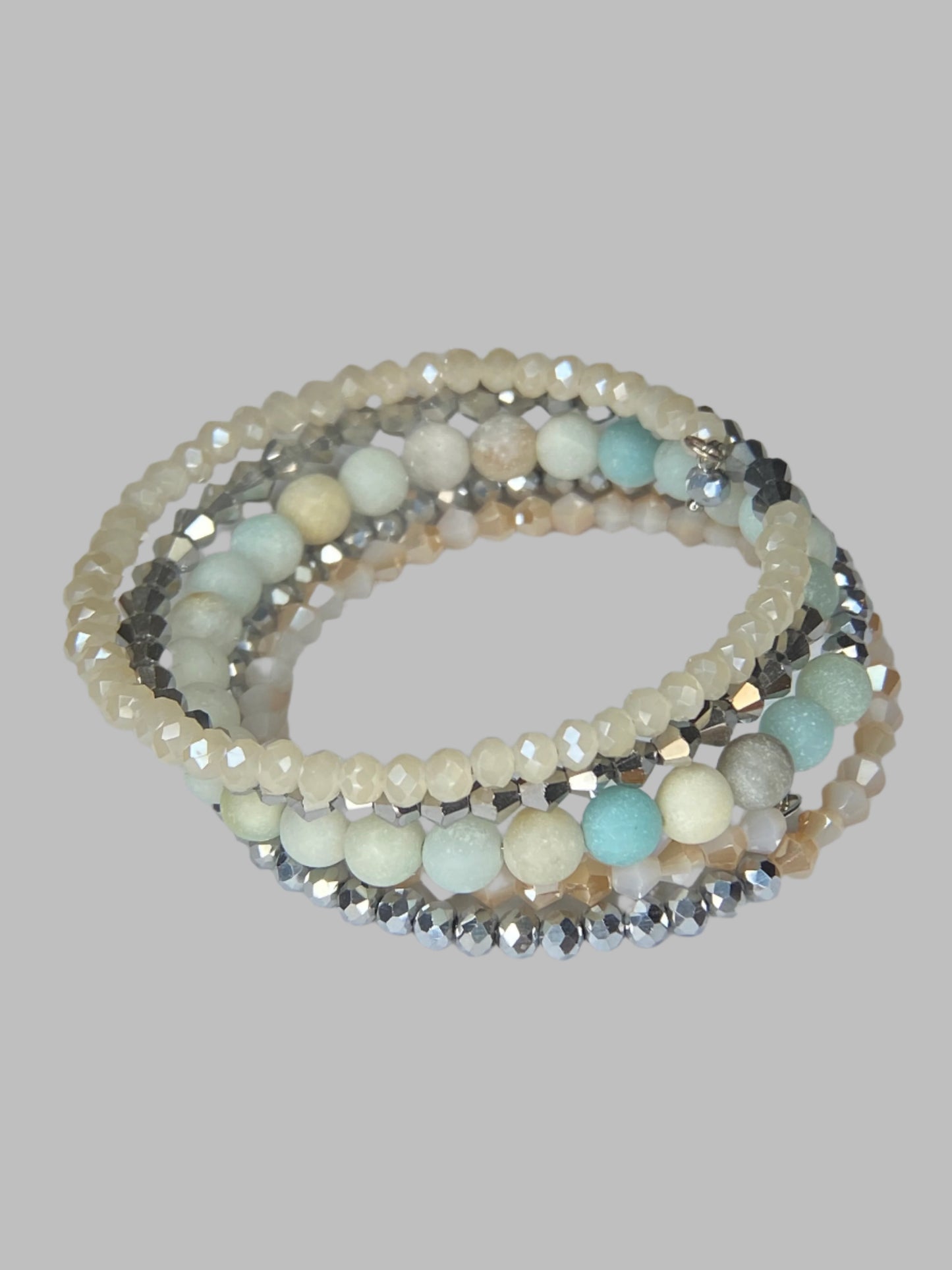Genuine Stone and Crystal Wrap Bracelets