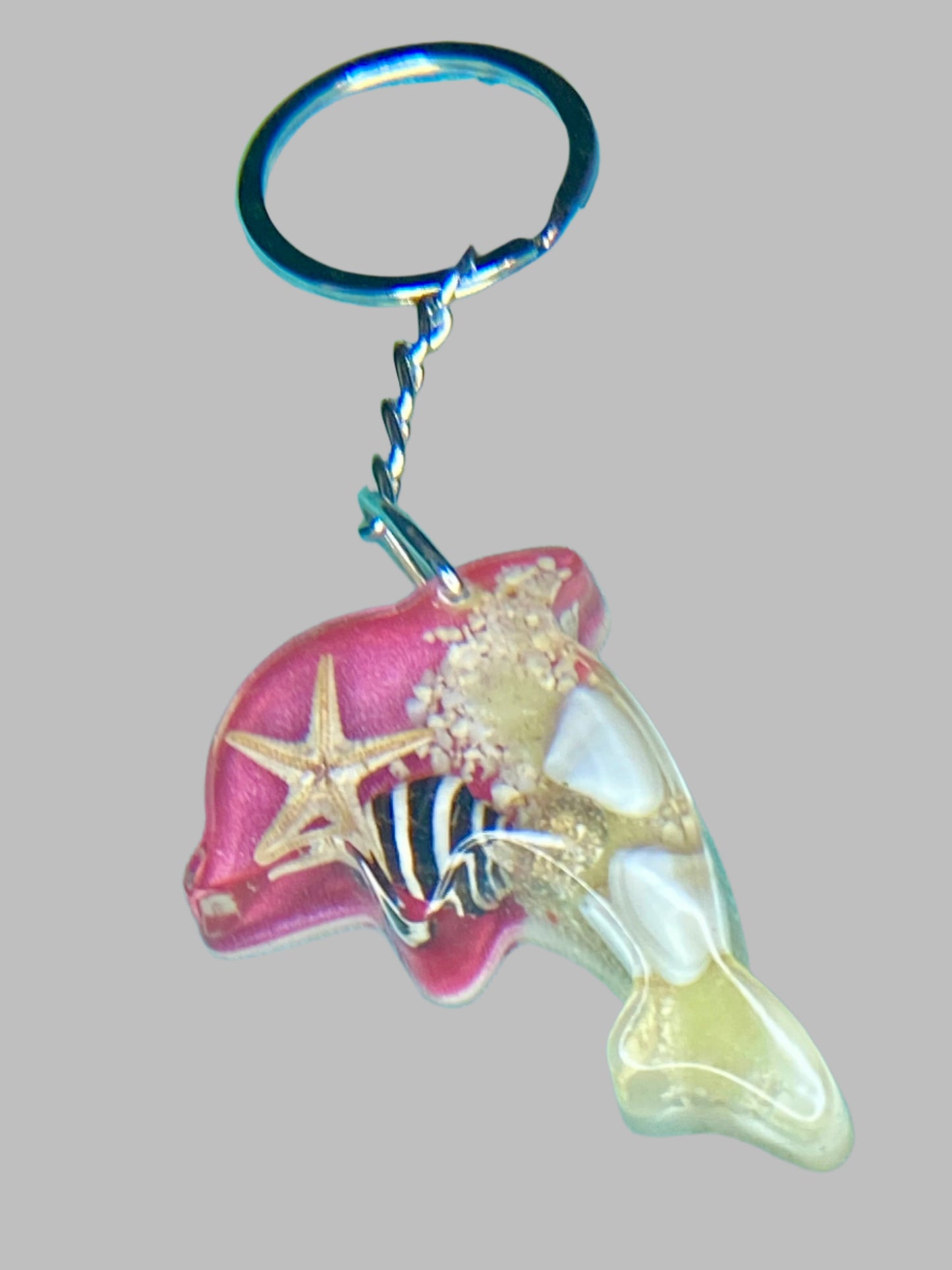 Resin Dolphin Key chain