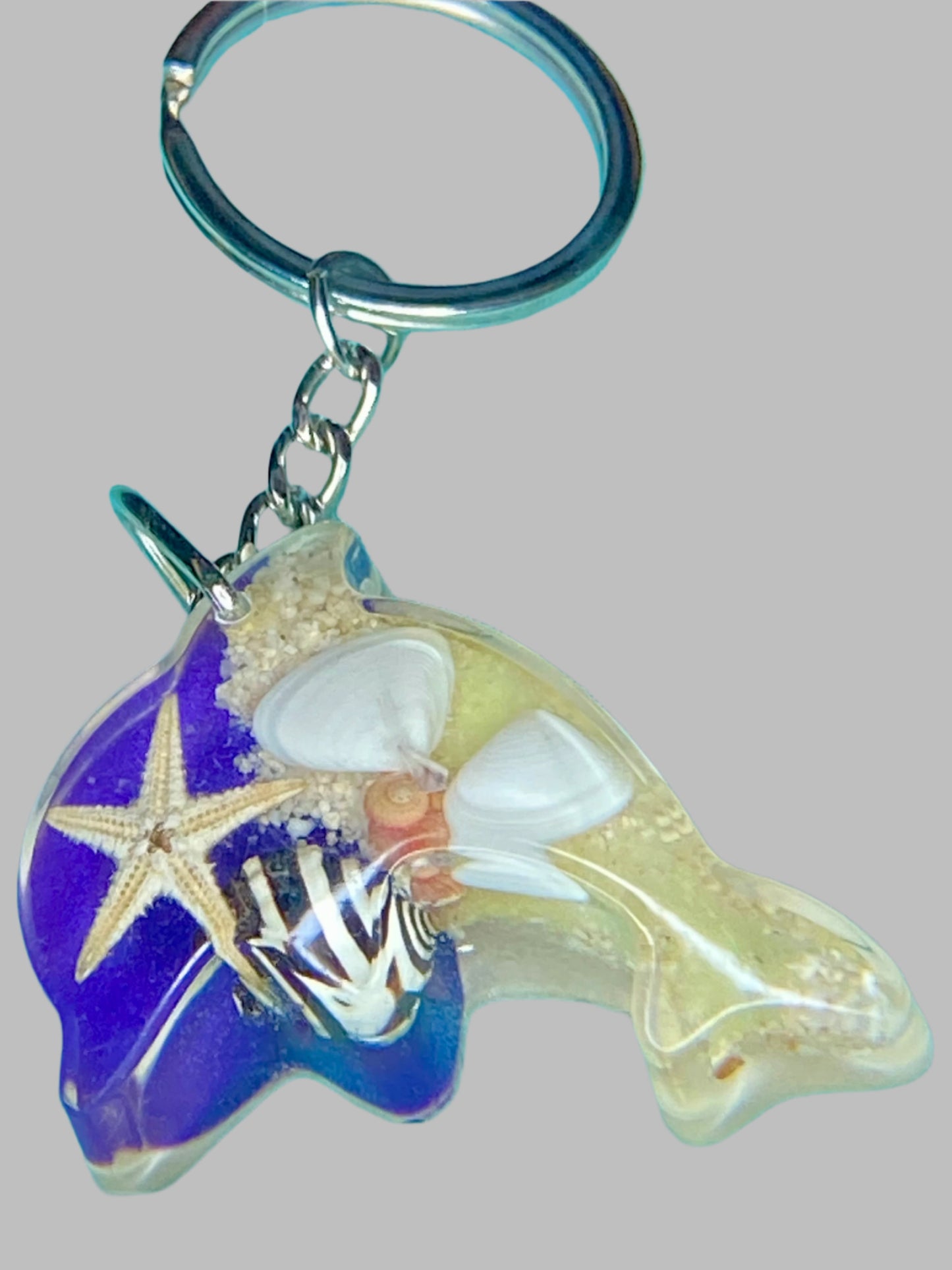 Resin Dolphin Key chain