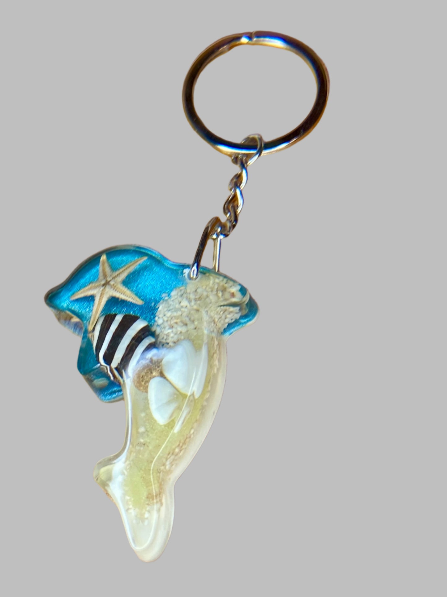 Resin Dolphin Key chain