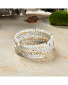 Mixed Crystal Wrap Bracelet