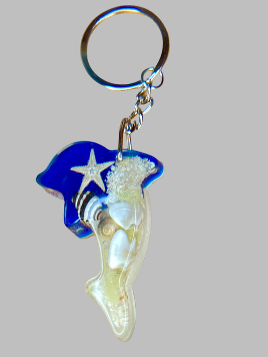 Resin Dolphin Key chain