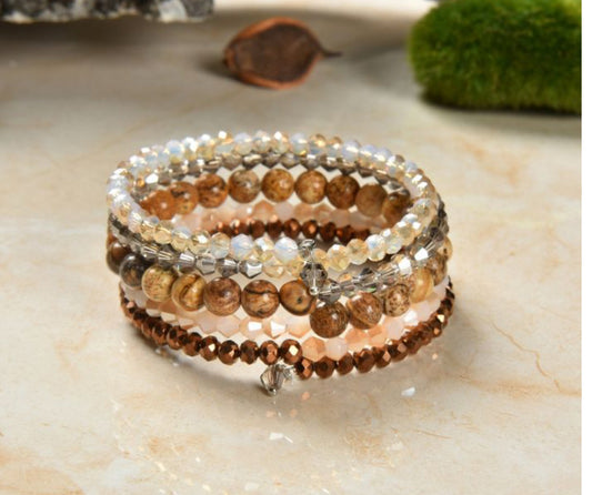 Jasper Wrap Bracelet